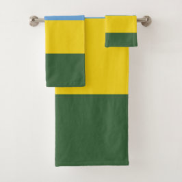 Conjunto De Toalhas Bandeira Ruanda