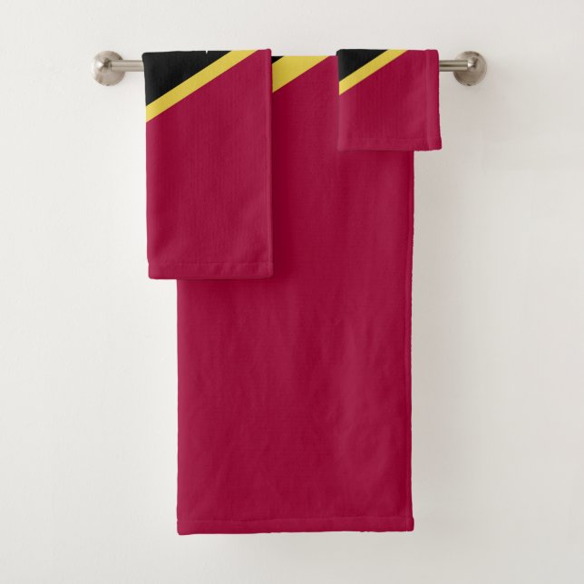 Conjunto De Toalhas bandeira santo Kitts e Nevis (Insitu)