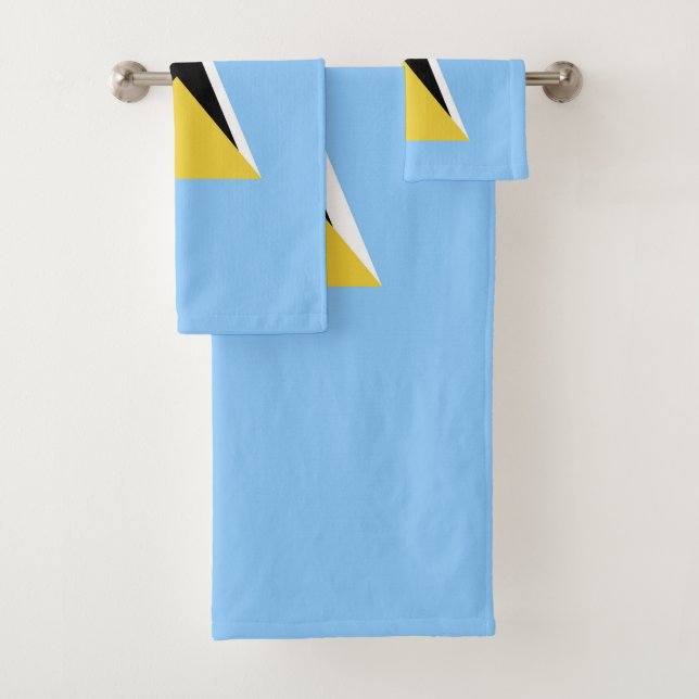Conjunto De Toalhas bandeira santo Lúcia (Insitu)