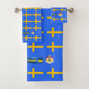 Conjunto De Toalhas Bandeira sueco