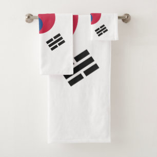Conjunto De Toalhas bandeira sul-coreana