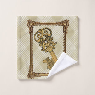 Conjunto De Toalhas Bandeja de Banheiro Define Chave Vitoriana