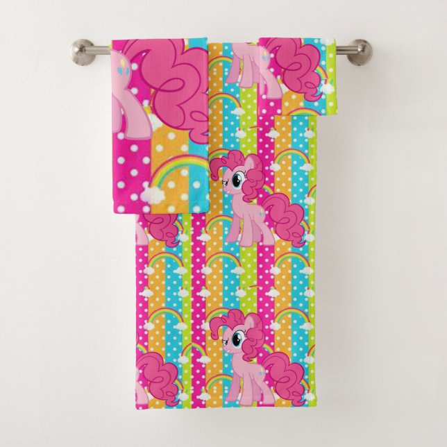 Conjunto De Toalhas Bandeja de Banheiro Define Pony (Insitu)