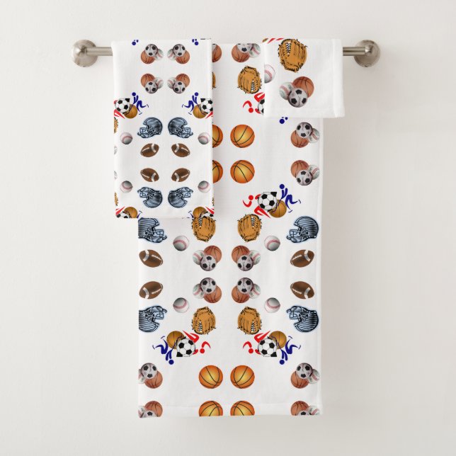 Conjunto De Toalhas Bandeja define esportes (Insitu)