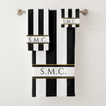 Banheira Dourada branca e preto moderno