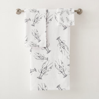 Conjunto De Toalhas banheiro de lagosta