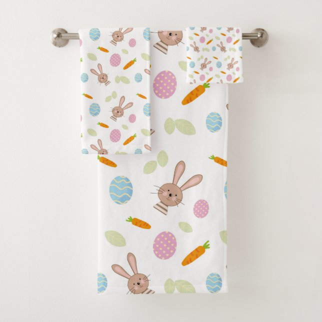 Conjunto De Toalhas banheiro de páscoa (Insitu)