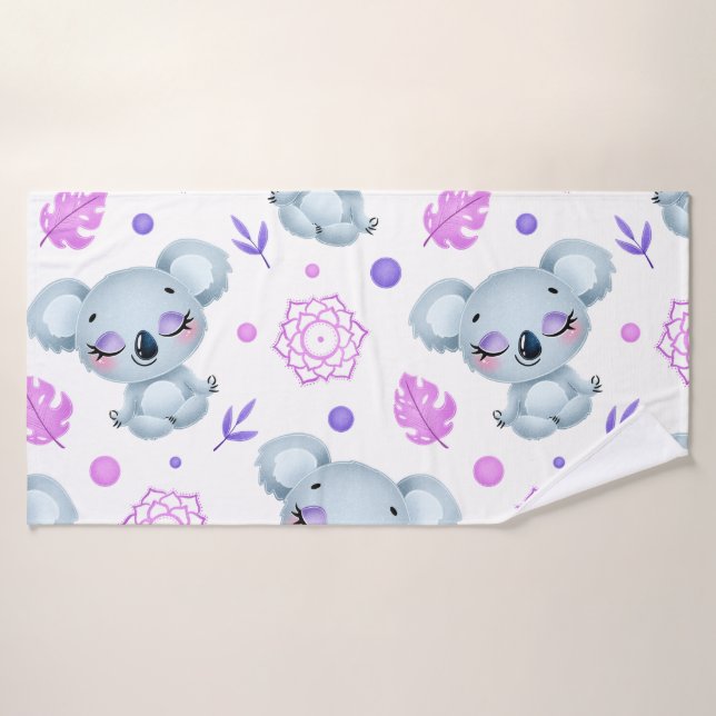 Conjunto De Toalhas Banho Zen Koala (Toalha de Banho)