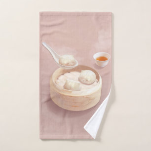 Conjunto De Toalhas Bao Buns Steamed com Tea