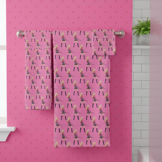 Conjunto De Toalhas Barbie Bath Towel Set (Criador carregado)