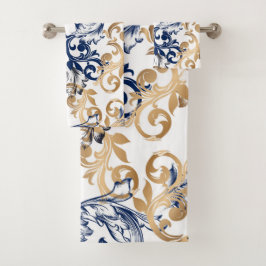 Conjunto De Toalhas Baroque-Style Retro Classic Pattern