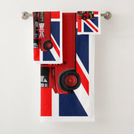 Conjunto De Toalhas Barramento Red London Double Decker