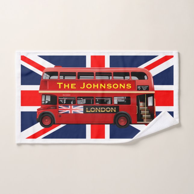 Conjunto De Toalhas Barramento Red London Double Decker (Toalha de mão)