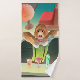 Conjunto De Toalhas Bartender Dog: Neon Bar & Cocktail Mixology