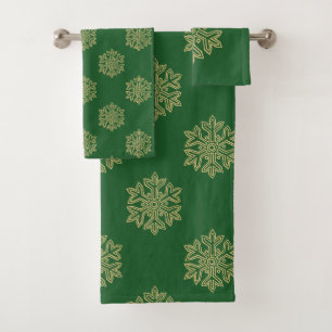 Conjunto De Toalhas Basta Coleção de Natal - Floco de Neve