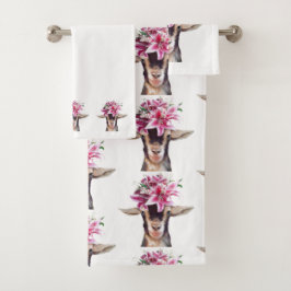 Conjunto De Toalhas Bath Towel Definir Lily como a Cabra