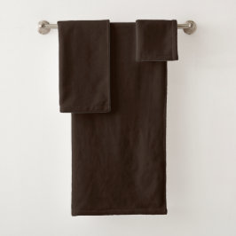 Conjunto De Toalhas Bath Towel Set Rich Dark Plush