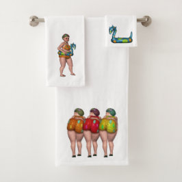 Conjunto De Toalhas Bathing Beauty Beach Towel Set