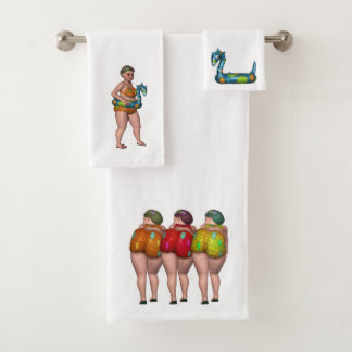 Conjunto De Toalhas Bathing Beauty Beach Towel Set