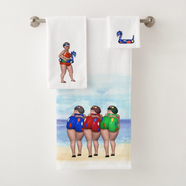 Conjunto De Toalhas Bathing Beauty Beach Towel Set (Insitu)