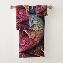 Conjunto De Toalhas Batida cardíaca, Abstrato Surreal Fantasy Arte Fra