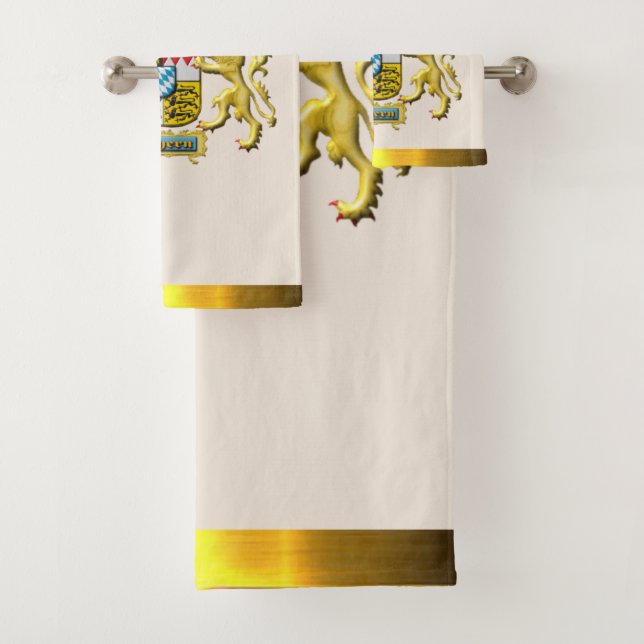 Conjunto De Toalhas Bavaria Crest Genuine Oktoberfest Guest / Presente (Insitu)