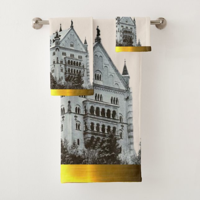 Conjunto De Toalhas Bavaria Crest King Ludwig's Castle Oktoberfest (Insitu)