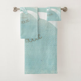 Conjunto De Toalhas Beach House - Starfish Aqua Blue ID623