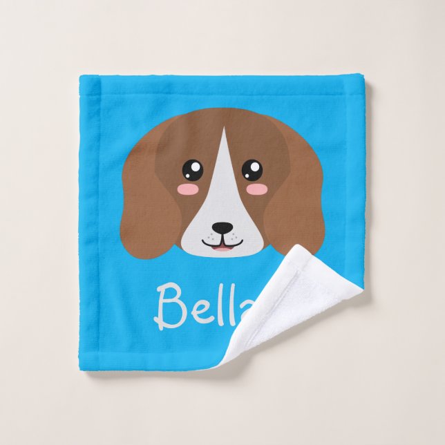 Conjunto De Toalhas Beagle Personalizado (Pano de lavar)