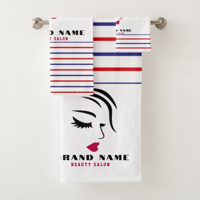 Conjunto De Toalhas Beautiful Women hairdressing beauty salon brand (Insitu)