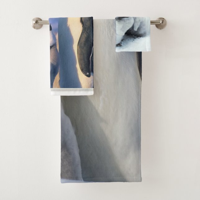 Conjunto De Toalhas Bebê está frio fora do pinguim (Insitu)