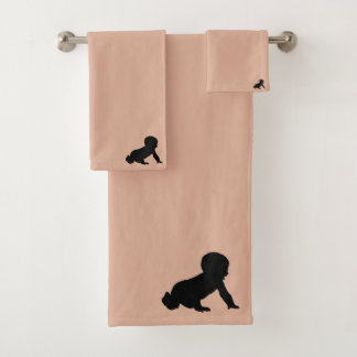 Conjunto De Toalhas Bebê rosa adorável