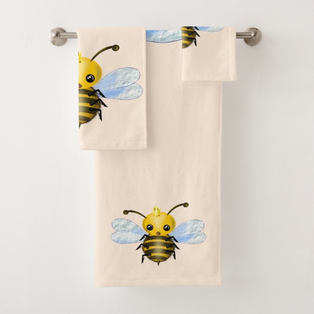 Conjunto De Toalhas Bee Queen Bath Towels - Personalizável (Insitu)