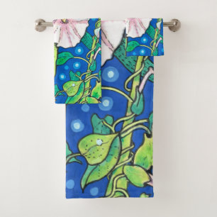Conjunto De Toalhas Beendweed Reed Summer Wildflower Painting