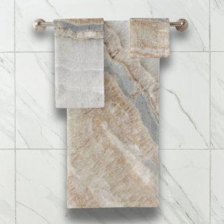 Conjunto De Toalhas beige chic moderno minimalista do que cinza branca
