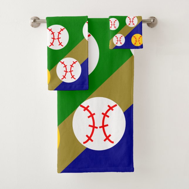 Conjunto De Toalhas Beisebol/Softball (Insitu)