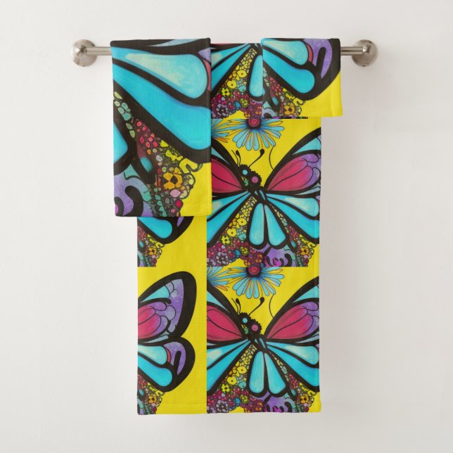 Conjunto De Toalhas Bela Borboleta (Insitu)