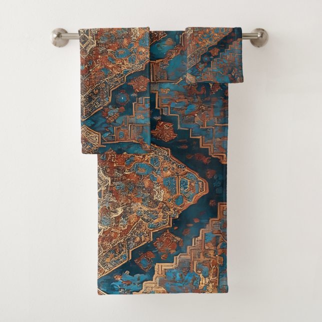 Conjunto De Toalhas Bela Coleção de Padrões Persa Popular (Insitu)