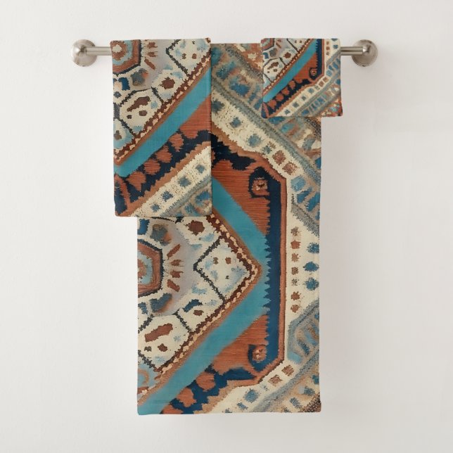 Conjunto De Toalhas Bela Coleção Popular de Padrões Antigos Turcos (Insitu)