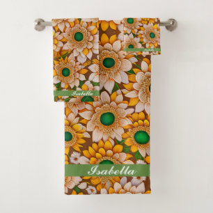 Conjunto De Toalhas Bela Coleção Popular Sunflower