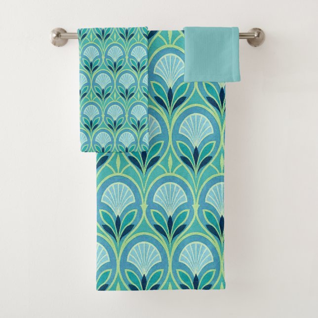 Conjunto De Toalhas Bela Floral Art Déco (Insitu)