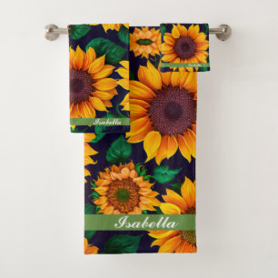 Conjunto De Toalhas Bela Trendy Sunflower Collection