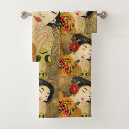 Conjunto De Toalhas Beleza Asiática