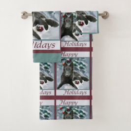 Conjunto De Toalhas Belga - Sheepdog Natal