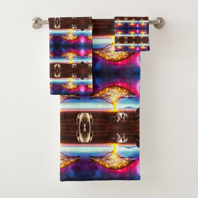 Conjunto De Toalhas Belo Impressão de Edgar Contemporâneo (Insitu)