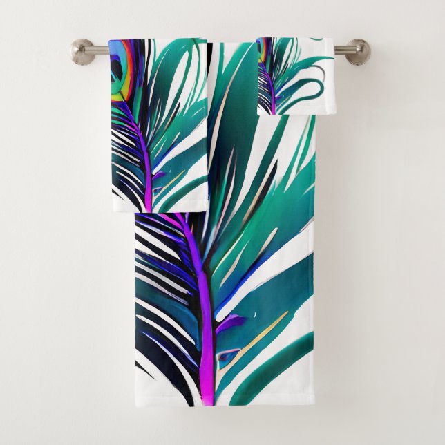 Conjunto De Toalhas Belo Pavão (Insitu)