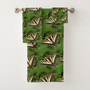 Conjunto De Toalhas Belo Tigre Ocidental Borboletas