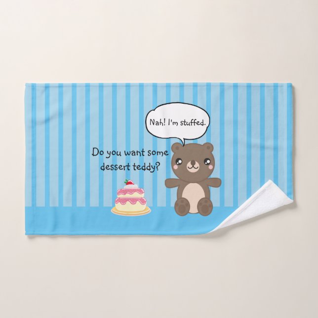 Conjunto De Toalhas Belo Urso De Teddy Crianças Engraçadas Piadas (Toalha de mão)