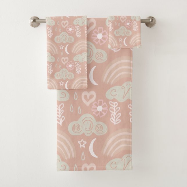 Conjunto De Toalhas Bem-vindo Bebê Rosa (Insitu)