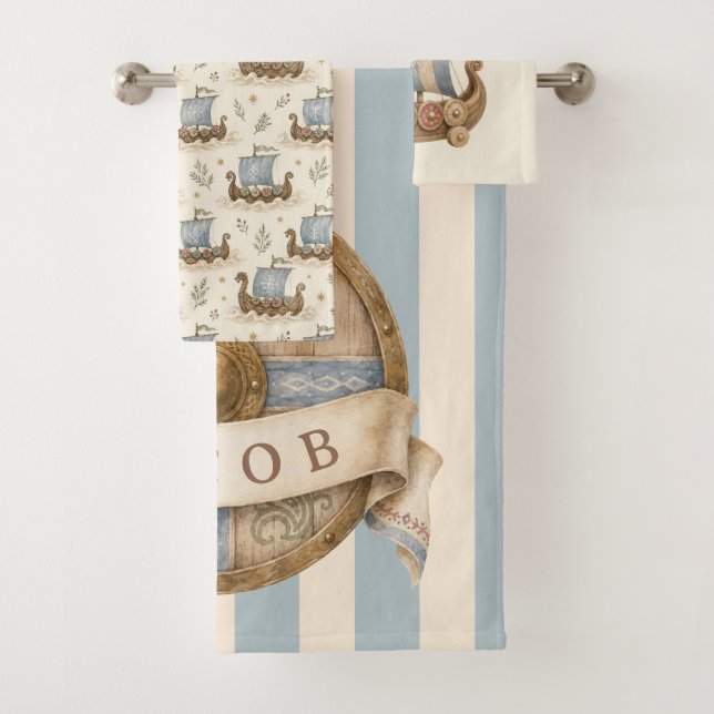 Conjunto De Toalhas Berçário do Pequeno Viking (Insitu)